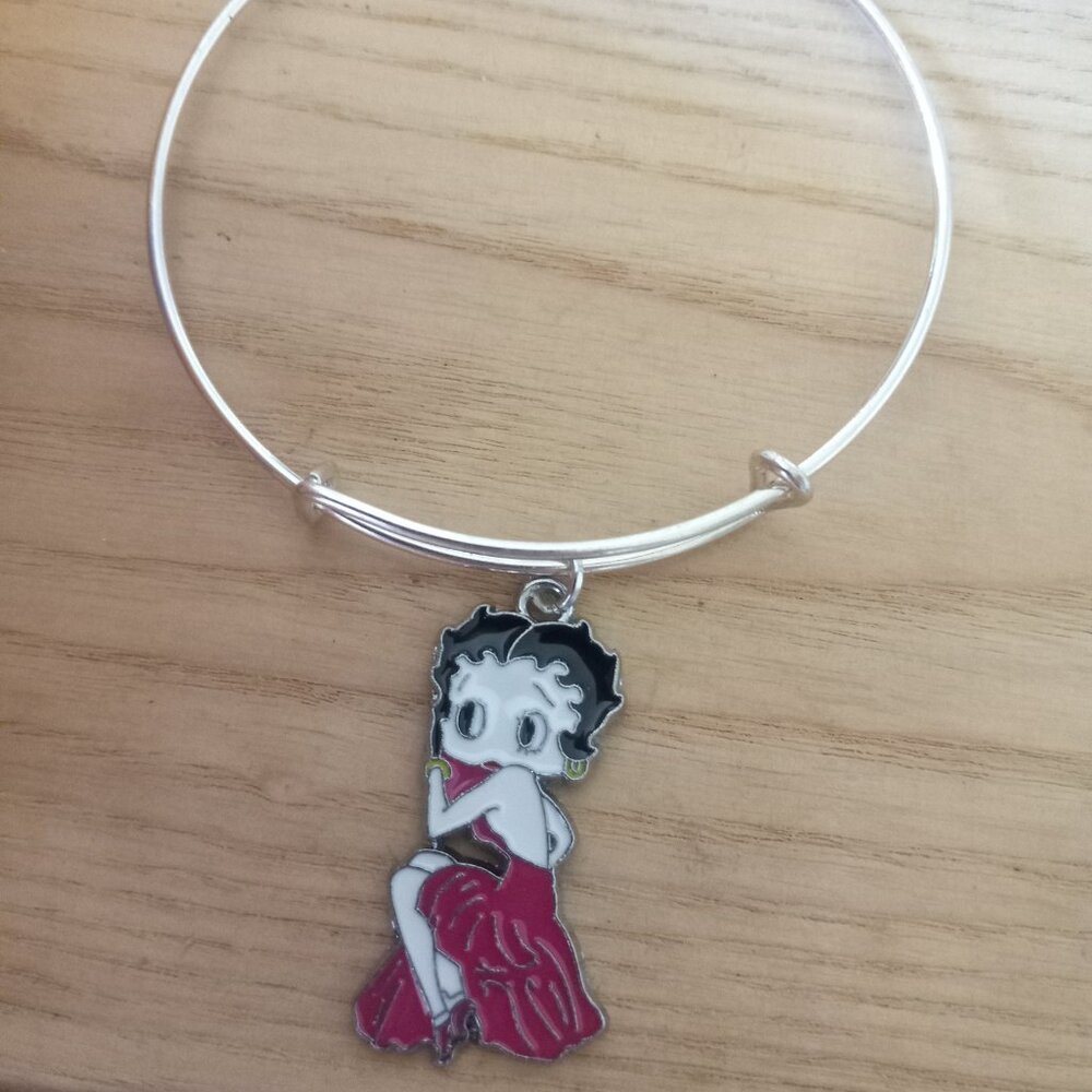 Betty Boop Charm Bracelet Gift Character Jewelry